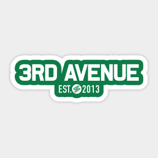 3rd Avenue (Logo) Sticker